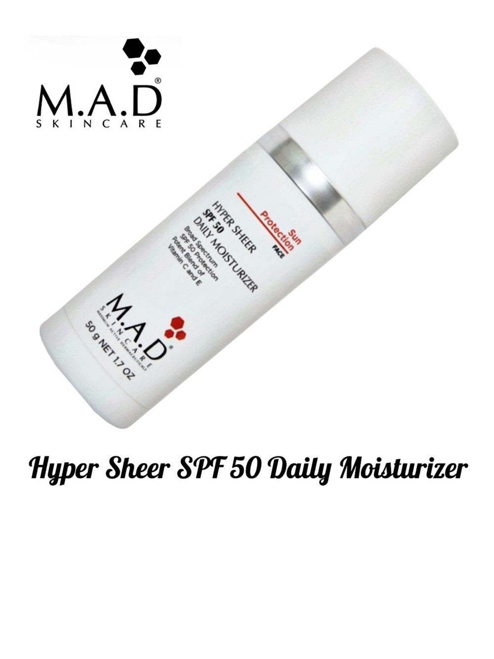 M.A.D SKINCARE SPF 50 Moisturizer